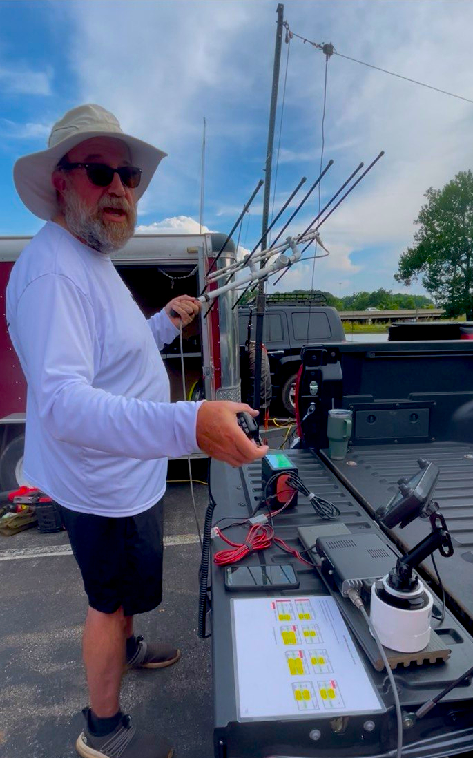 Keith operating during Field Day 2025