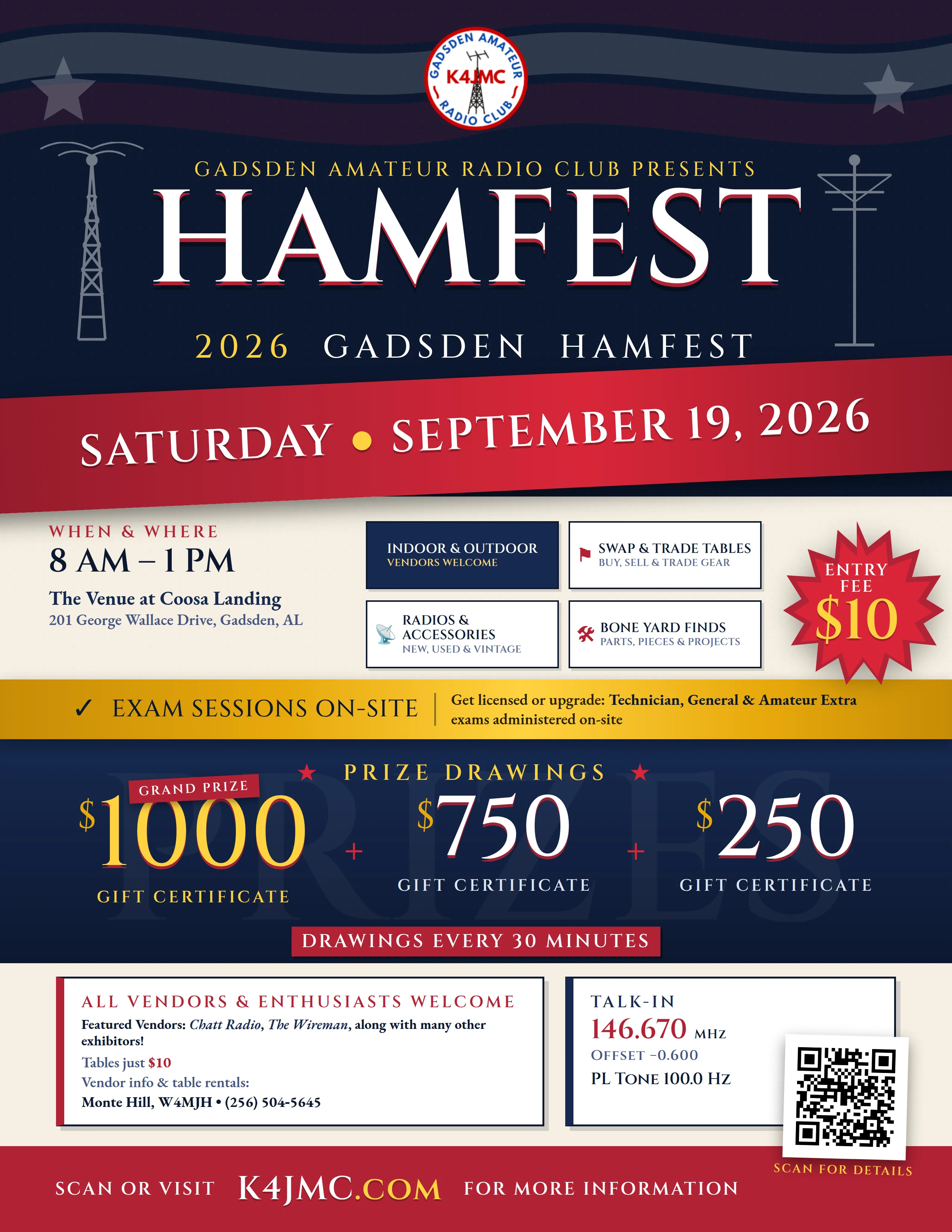 Gadsden HAMFest 2026 official flyer