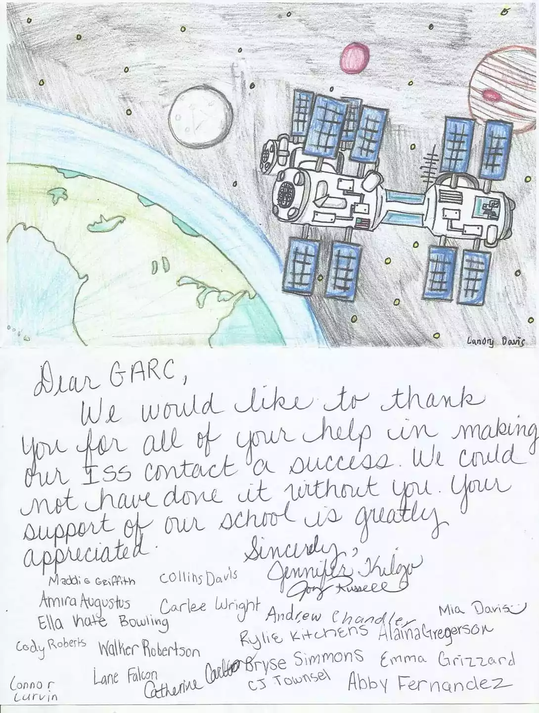 K4JMC ISS Contact Commemorative Art