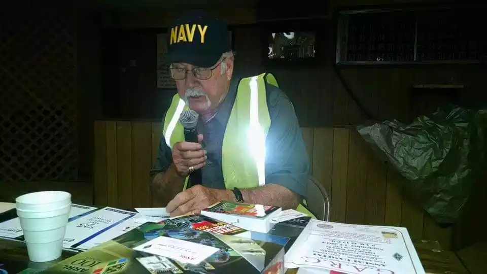 Ray Forrester, W4YTC preparing for ISS contact